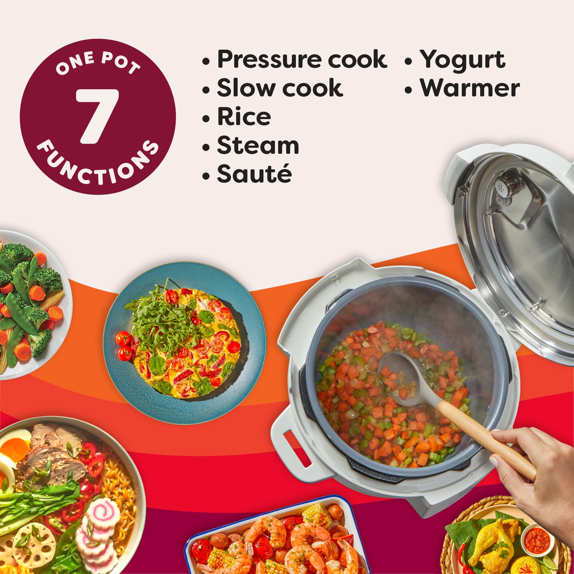 Amazon.com: Instant Pot 6QT RIO 7-in-1 Multi-Cooker, Pressure